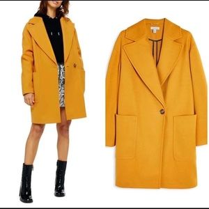 Topshop Mustard Coat